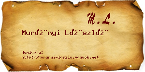 Murányi László névjegykártya